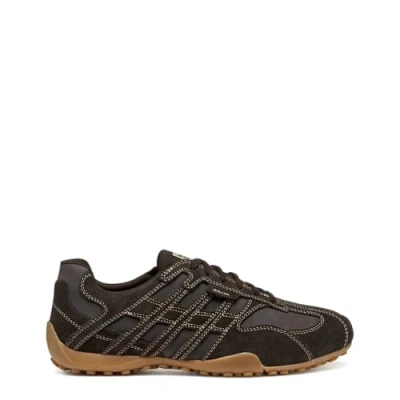 Afbeelding van Geox U Snake Original heren leren sportschoenen U55MNB 022EK C6006 Bruin