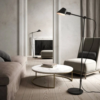 Afbeelding van DFTP by Nordlux Vloerlamp Stay up + down, zwart
