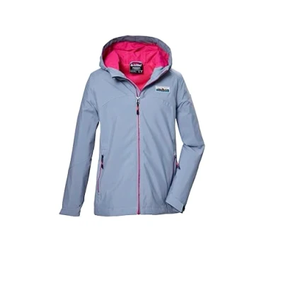 Afbeelding van killtec meisjes Functioneel jack is waterdicht/regenjack met capuchon KOS 146 GRLS JCKT, jeansblau, 128, 43218 000