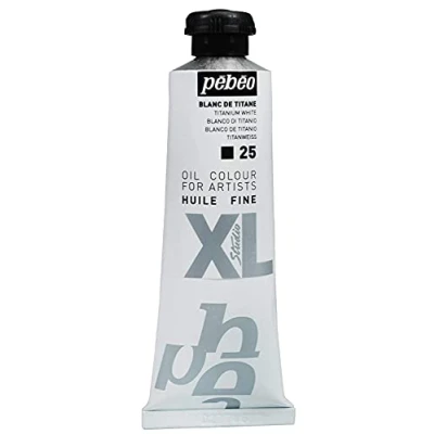 Afbeelding van Pebeo, Kleuren + verf voor doe het zelvers, XL fijne olieverf (Titaanwit, 37 ml)