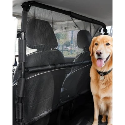 Afbeelding van VEVOR Dog Guard Autobarrière Huisdierbarrière 1415mm Voorstoelen Scheidingswand