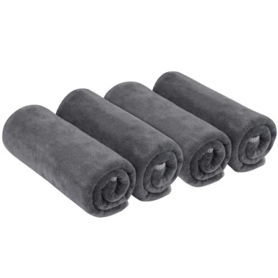 Afbeelding van VIVOTE Microvezel handdoek sporthanddoek reishanddoek 40x80 cm 4 stuks grijs ultra zacht en snel droog …