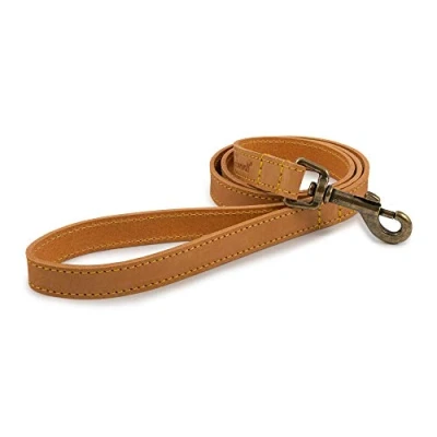 Afbeelding van Ancol Timberwolf lederen hondenriem, mosterd, 1 m (Pack van 1)