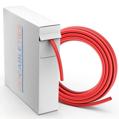 Afbeelding van Gocableties Hoogwaardige krimpkous rood 3,2 mm x 11 m krimpverhouding 2:1 waterdichte krimpkousen voor kabelisolatie, markering, kabelbundeling en reparaties