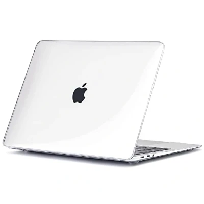 Afbeelding van TECOOL Hoes Compatibel met MacBook Air M1 13&quot; (A2337) en Retina 2018 2020 (A2179 A1932), Plastic Slanke Beschermende Harde Case, Glanzend Oppervlak, Kristalhelder