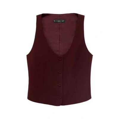 Afbeelding van Mango gilet donkerrood