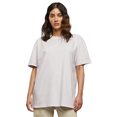 Afbeelding van Build Your Brand Dames Oversized Acid Wash Tee T shirt, Softlilac, S