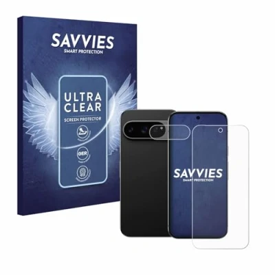 Afbeelding van Savvies Screenprotector voor Google Pixel 9 Pro XL (Voor+Camera) Folie Beschermfolie transparant (18 Stuks)