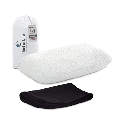Afbeelding van Reiskussen VOLAR Nekkussen van visco schuim Orthopedisch neksteunkussen met warmteregulerende overtrek Klein kussen voor reizen auto, vliegtuig en trein of in het hotel 40x25x10 cm