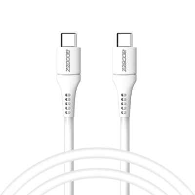 Afbeelding van USB C naar kabel 1 Meter van Accezz / Wit