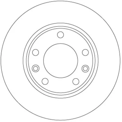Afbeelding van Remschijf TRW DF6910 terug/volledig/1 stuk