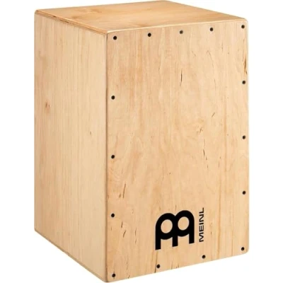 Afbeelding van Meinl Percussion Headliner Cajon Instrument HCAJ100NT, compacte trommelkist met snare en bassgeluid, slagvlak Baltisch berkenhout