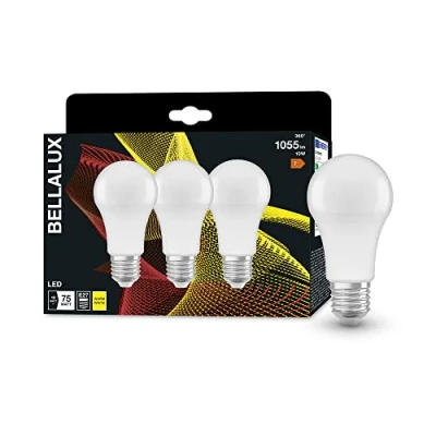 Afbeelding van BELLALUX LED lamp, E27 basis matte optiek,Warm wit (2700K), 1055 Lumen, substituut voor 75W verlichtingsmiddel niet dimbaar, 3 Pak