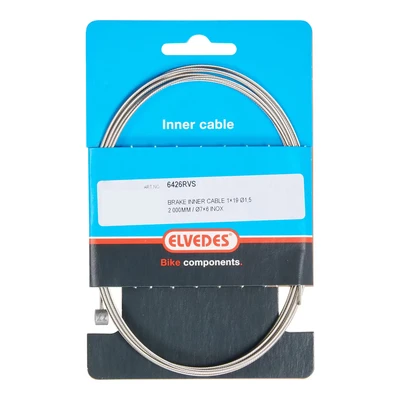 Afbeelding van Elvedes Rem binnenkabel 2000mm T nippel RVS (10st)