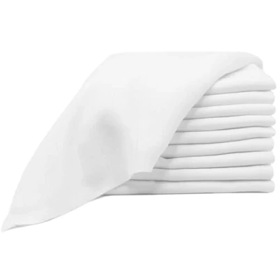 Afbeelding van ZOLLNER set van 10 gaasluiers, oprispingsdoek, katoen, 80x80 cm, wit, Ökotex