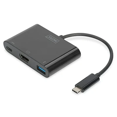 Afbeelding van Digitus DA 70855 HDMI / USB Adapter [1x C stekker 1x bus, 3.2 Gen 1 bus A (USB 3.0), bus] Zwart 15
