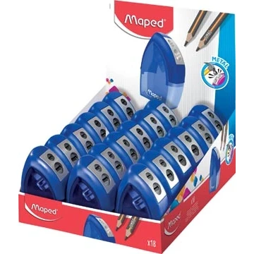Afbeelding van Maped Potloodslijper Tonic Metal 2 gaats, doos van 18 stuks