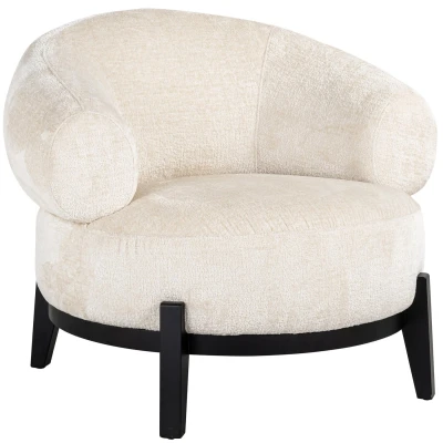 Afbeelding van Richmond Interiors Fauteuil Montana White Chenille
