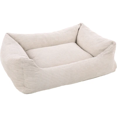 Afbeelding van &quot;Comfortabele Velluto hondenmand beige, rechthoekig ontwerp&quot; Beige / 100cm x 80cm 25cm I Ligvlak 57 40cm