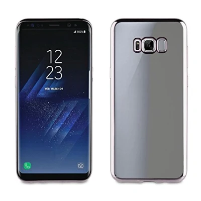 Afbeelding van MUVIT LIFE Bling back case zilver voor Samsung Galaxy S8 Plus