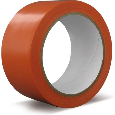 Afbeelding van Technotape afplakband zacht pvc oranje 50 mm rol m