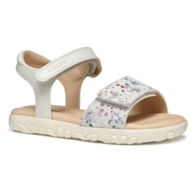 Afbeelding van Geox Haiti meisjessandalen voor meisjes, Off White Multicolor, 24 EU