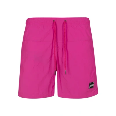 Afbeelding van Urban Classics Block Zwemshorts, Heren, Maat: 3XL, Neonpink