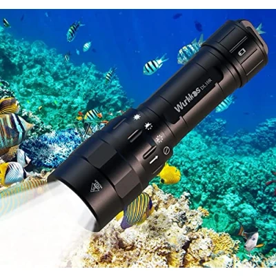 Afbeelding van Wurkkos DL10R duiklamp, 4500 lumen, onderwaterzaklamp, ingebouwde USB C oplaadpoort, XHP70.2 led duikzaklamp, IPX8, oplaadbaar onderzeeërlicht