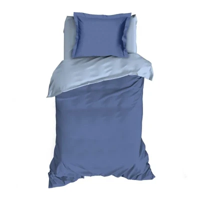 Afbeelding van Dekbedovertrek Romanette Comtesse Blauw Flanel 140 x 200 / 220 cm 1 Persoons