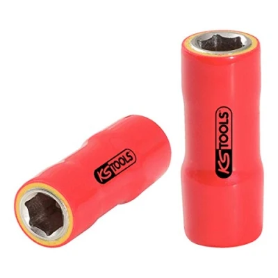 Afbeelding van KS Tools, Dopsleutel + dopmoer, 1/4&quot; stopcontact met beschermende isolatie (4 mm)