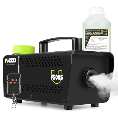 Afbeelding van Fuzzix F500S Party Rookmachine met 1 liter rookvloeistof en draadloze