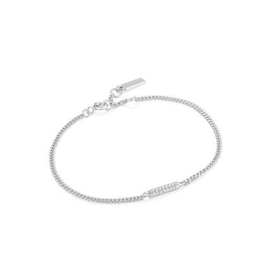 Afbeelding van Ania Haie dames Glam Bar armband van Zilver met zirkonia in de kleur