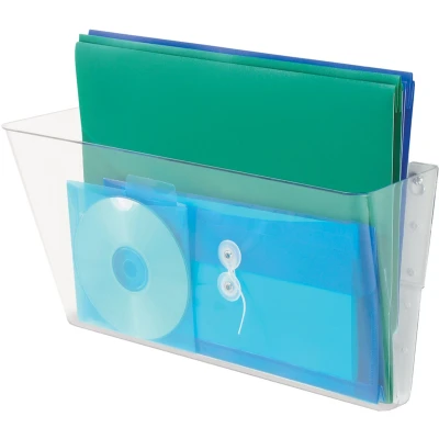 Afbeelding van Deflecto DocuPocket 73101 Folderhouder (wandmodel) Transparant DIN A4 liggend 1 stuk(s) (b x h d) 331 190 105 mm