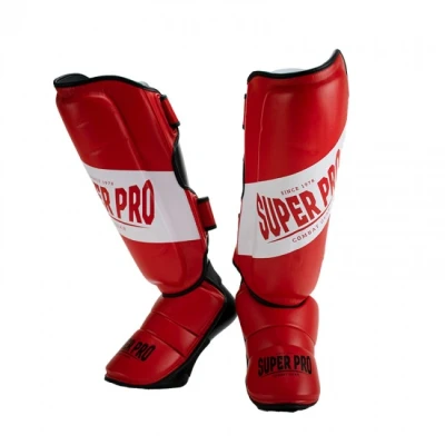 Afbeelding van Super Pro Combat Gear Rebel Scheenbeschermers Rood/Zwart/Wit Extra Large