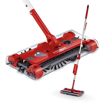 Afbeelding van Clean Maxx Accu bezem zwenkveger G2, 7,2V rood