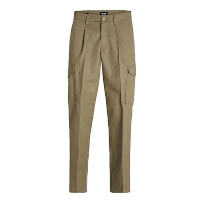 Afbeelding van Jack &amp; Jones Jpstbill Jjclean Tapered Cargobroek, Heren, Maat: 33x32, Elmwood