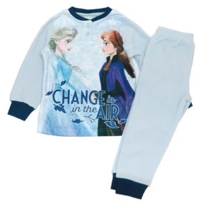 Afbeelding van Disney Frozen Pyjama Change is in the air Lichtblauw Micro Polar Fleece Maat 98