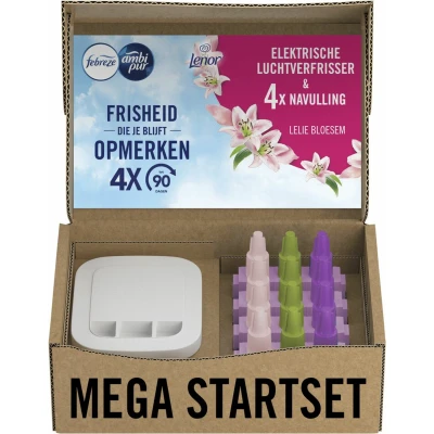 Afbeelding van Ambi Pur Elektrische Luchtverfrisser Lelie Bloesem Startset + 4 navullingen