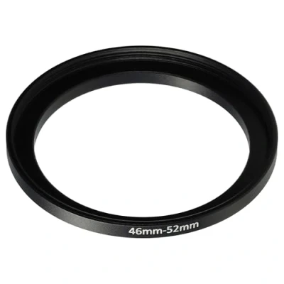 Afbeelding van vhbw Step Up ring adapter van 46 mm naar 52 voor cameralens filteradapter, metaal, zwart