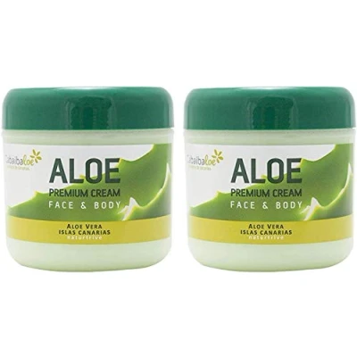 Afbeelding van TABAIBA Y2 Premium Aloë Vera Cream voor gezicht en lichaam 300 ml x 2 eenheden