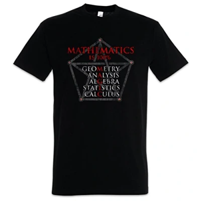 Afbeelding van Urban Backwoods Mathematic Magic Heren T Shirt Zwart Maat 2XL