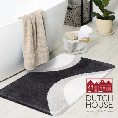 Afbeelding van Dutch House Badmat Metz 60X90 Cm Grijs