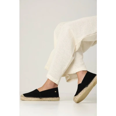 Afbeelding van Fred de la Bretoniere MILI ANA Espadrilles, Dames, Maat: 40, Black Veloursleer