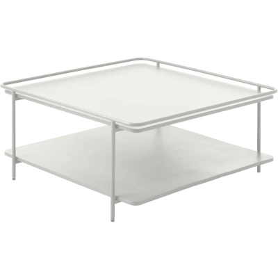 Afbeelding van Giga Living Salontafel Wit Metaal 75x75x34,3cm Yuba