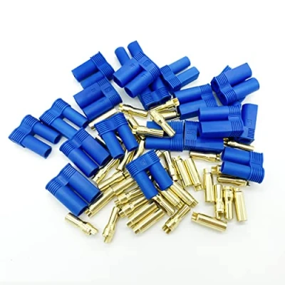 Afbeelding van 10 Pairs EC5 Banaanstekker Connectoren Vrouwelijke Mannelijke 5.0mm Gold Bullet Connector voor RC ESC LIPO Batterij Apparaat Elektrische motor