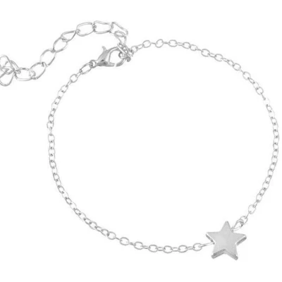 Afbeelding van Miresa Armband Met Ster Bedel Zilverkleurig Minimalistisch 16 + 5 CM
