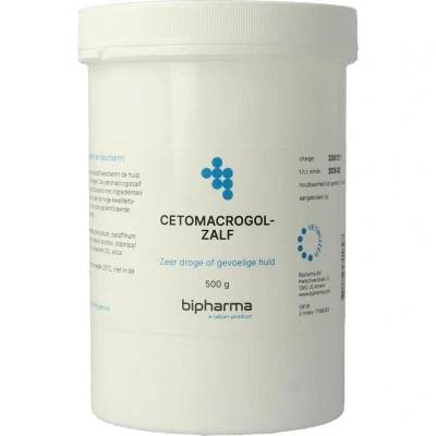 Afbeelding van 2x Bipharma Cetomacrogolzalf 500 gr