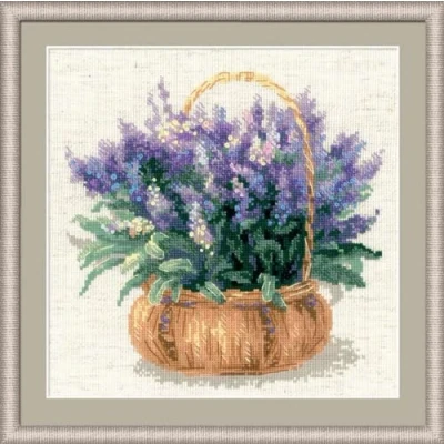 Afbeelding van RIOLIS Counted Cross Stitch Kit 9.75&quot;X9.75&quot; French Lavender (14 Count)