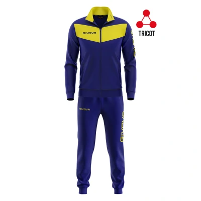 Afbeelding van Givova Visa trainingspak voor heren, meerkleurig (blauw/geel), 3XL