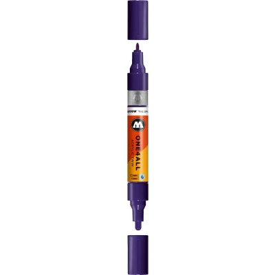 Afbeelding van Molotow ONE4ALL Donker Violet Oranje Acrylic Twin 1,5 4 mm Marker